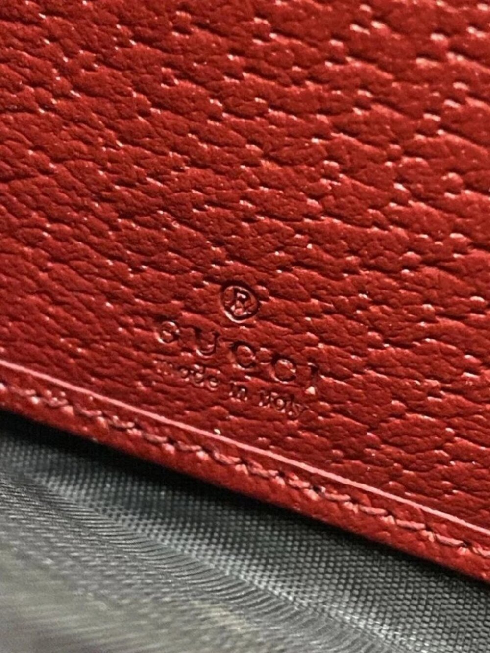 GUCCI Queen Margaret 476069 Dark Brown Red Multi PVC Leather Long Wallet - Picture 9 of 12